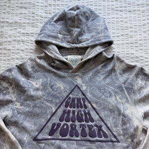 Camp High Collective Vortex Hoodie in grape marble tie dye